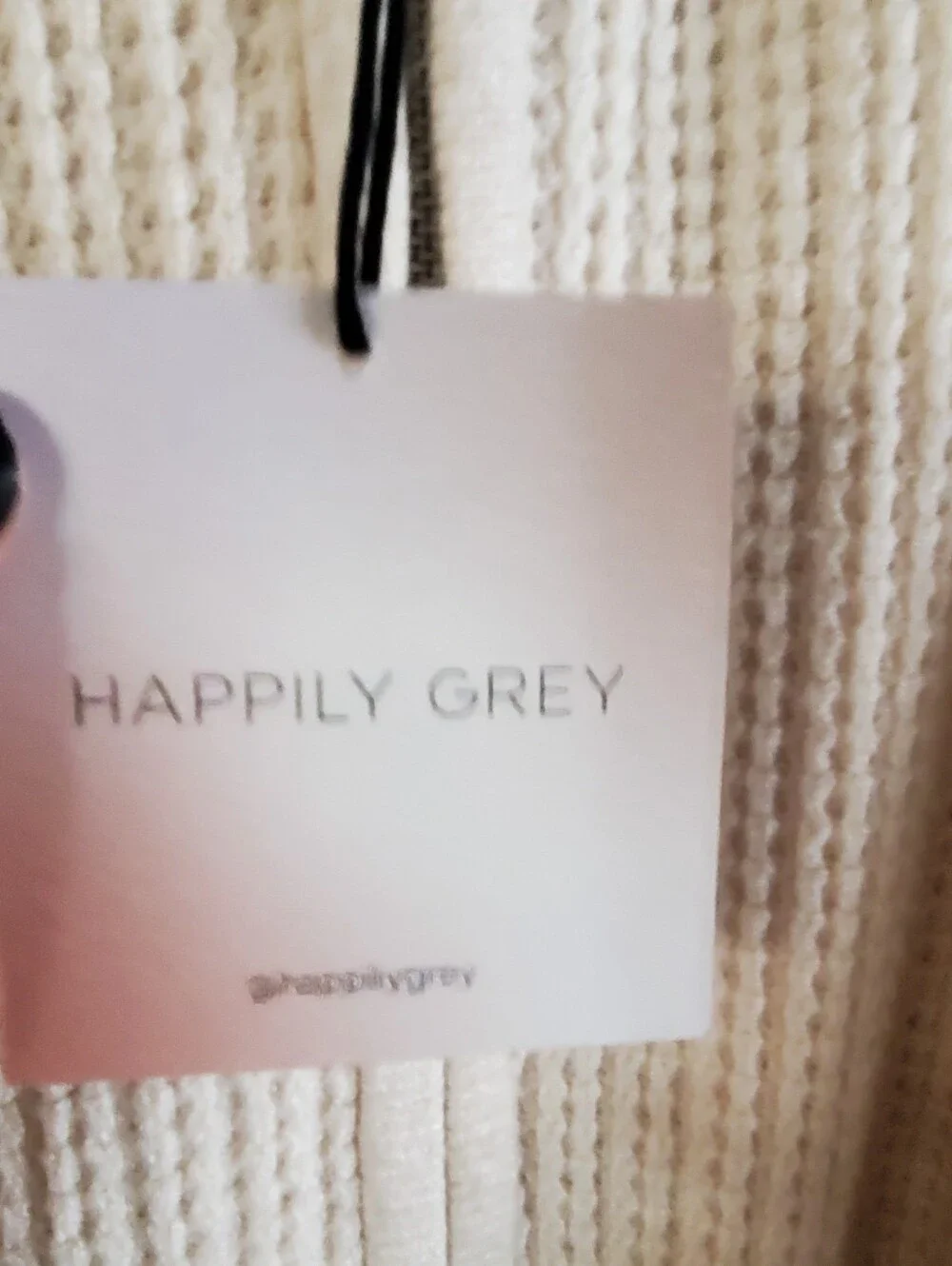 HAPPILY GREY 3 PIECE SET NWT MED CREAM COLOR LOUNGE SET WAFFLE.Hooded